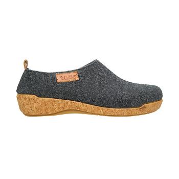 Dámské Clogsy Birkenstock Wonderwool Clog Černé | CZ 300NWY